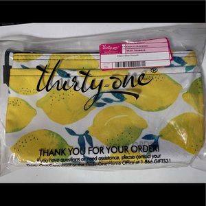 2 clear clip pouches from Thirty-One
